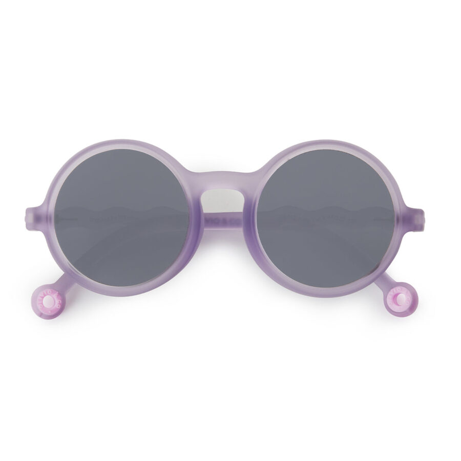 Junior Round Sunglasses Purple Coral