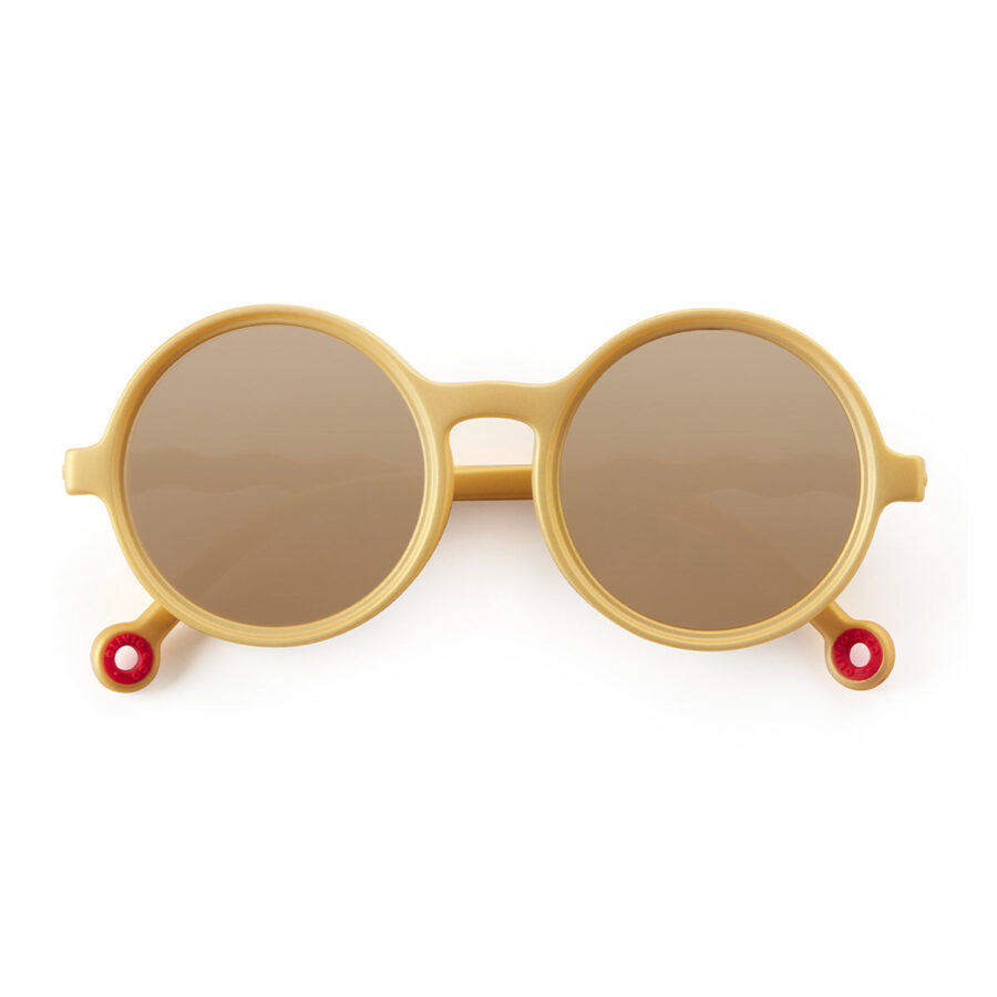 Kids Round Sunglasses Medallion Gold