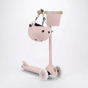 Banwood Ecoride Set: Scooter, Basket & Helmet Pack - Faded Pink