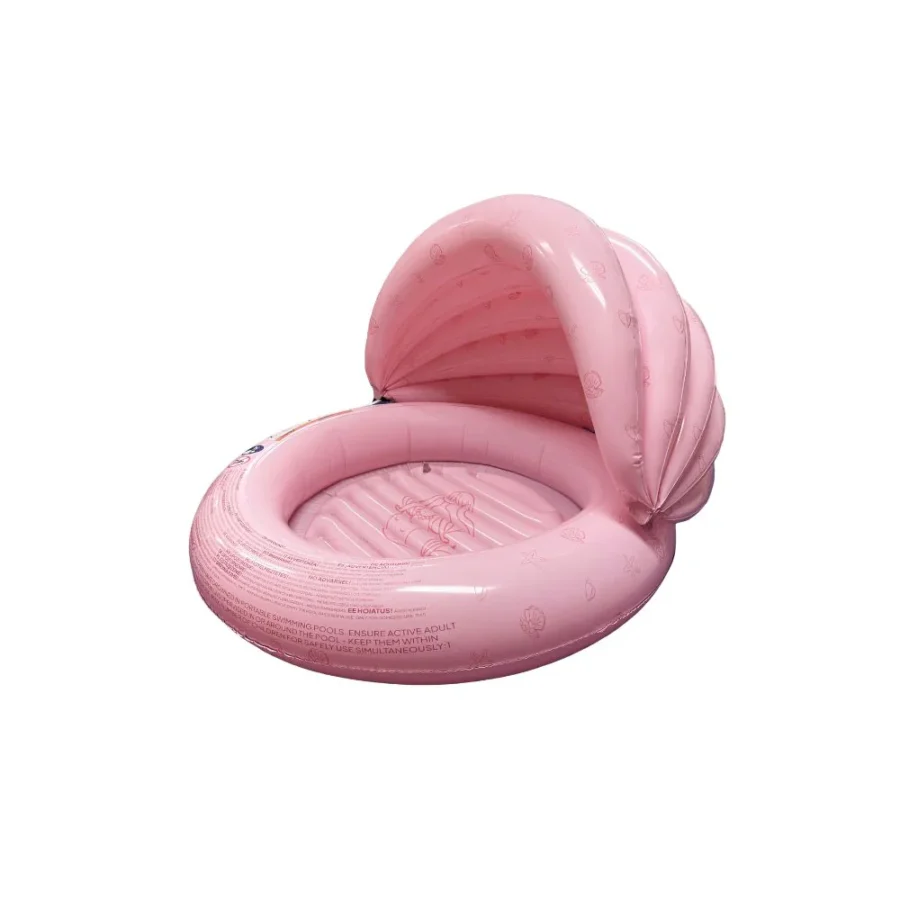 Kids Pool - Pink - Shell Tastic - Ø 100 Cm With Canopy