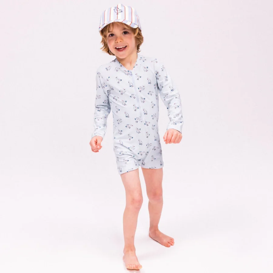 UV Swimsuit Boys - Blue - Little Seagull