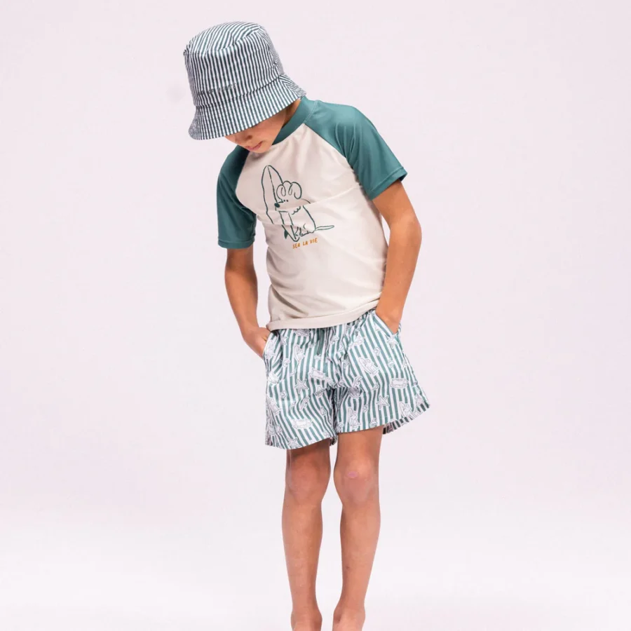 Sun Hat Reversible - Green - Surf Dogs
