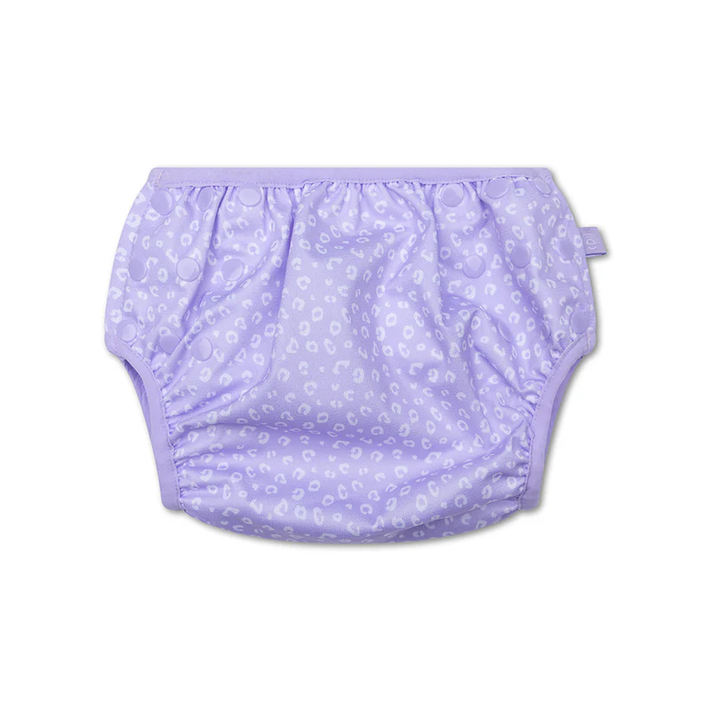Swim Diaper - Lila - Leopard