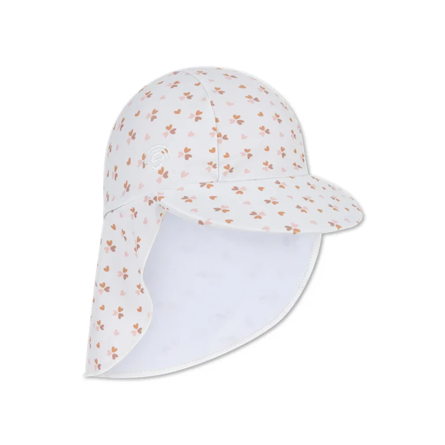 UV Sun Cap - Old Pink - Cozy Hearts