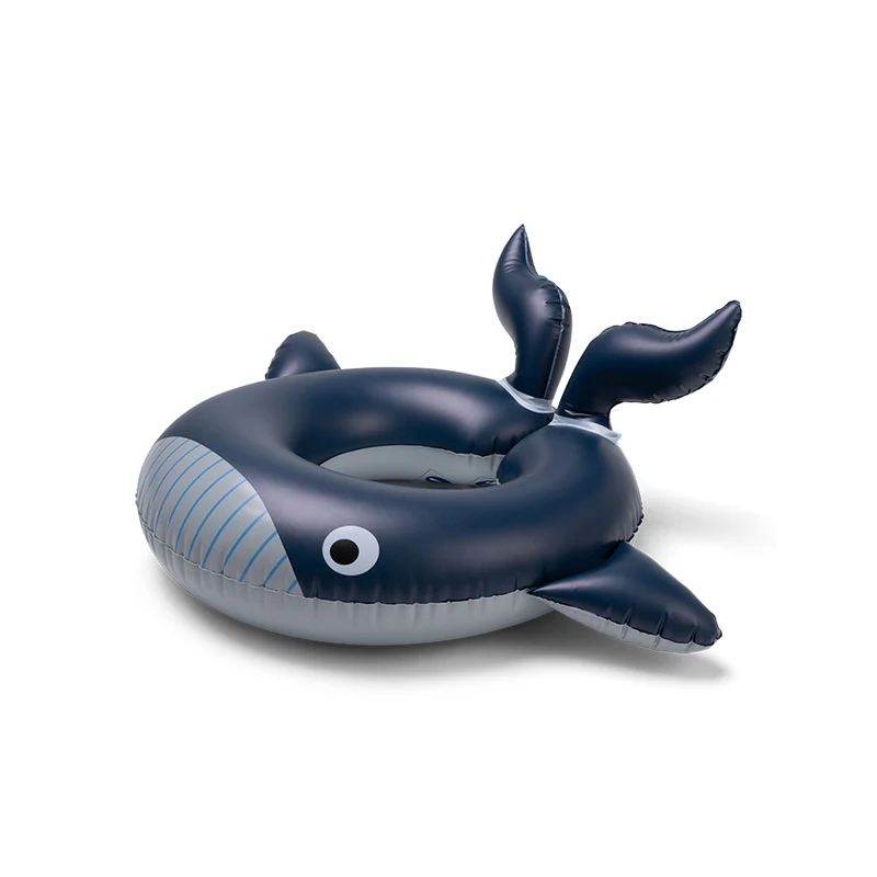 Swim ring - whale - blue - walter whale - ø 55 cm