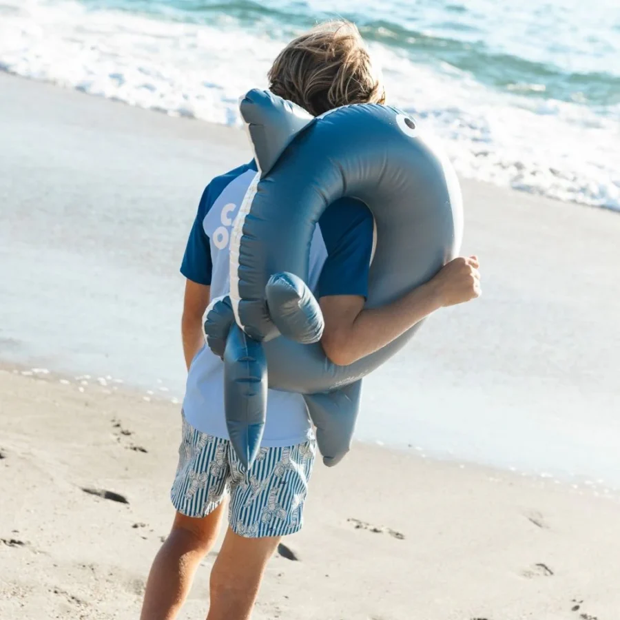 Swim ring - whale - blue - walter whale - ø 55 cm